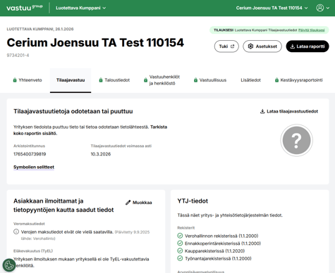 Luotettava Kumppani -raportti