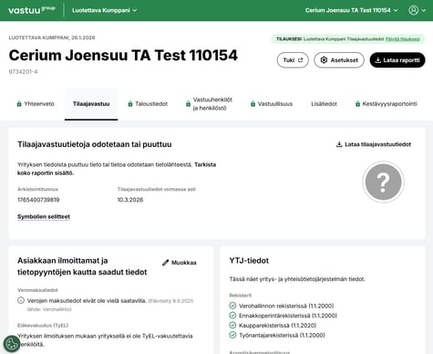 Luotettava Kumppani -raportti